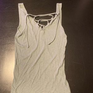 Woman’s tank top with string tie up aerie